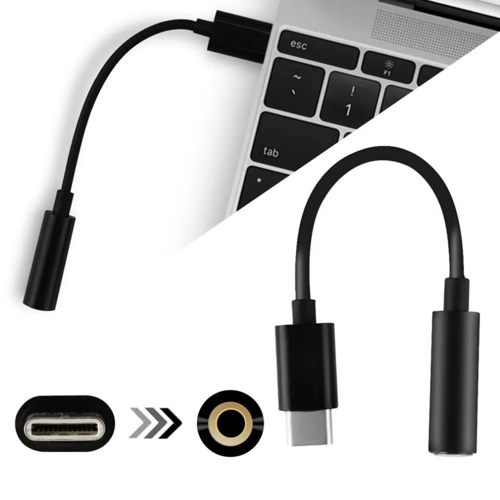 Mini Portable Type-C to 3.5mm Earphone Cable Adapter USB 3.1 Type C USB-C Male to 3.5 audio Female Jack
Mini Portable Type-C to 3.5mm Earphone Cable Adapter USB 3.1 Type C USB-C Male to 3.5 audio Female Jack
