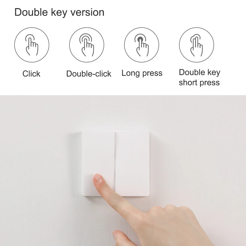 Hot New Single/double key Intelligent Wall Switch Home Switching Remote Control Home App Intelligent Switch WXKG02LM Wall Switch
Hot New Single/double key Intelligent Wall Switch Home Switching Remote Control Home App Intelligent Switch WXKG02LM Wall Switch
