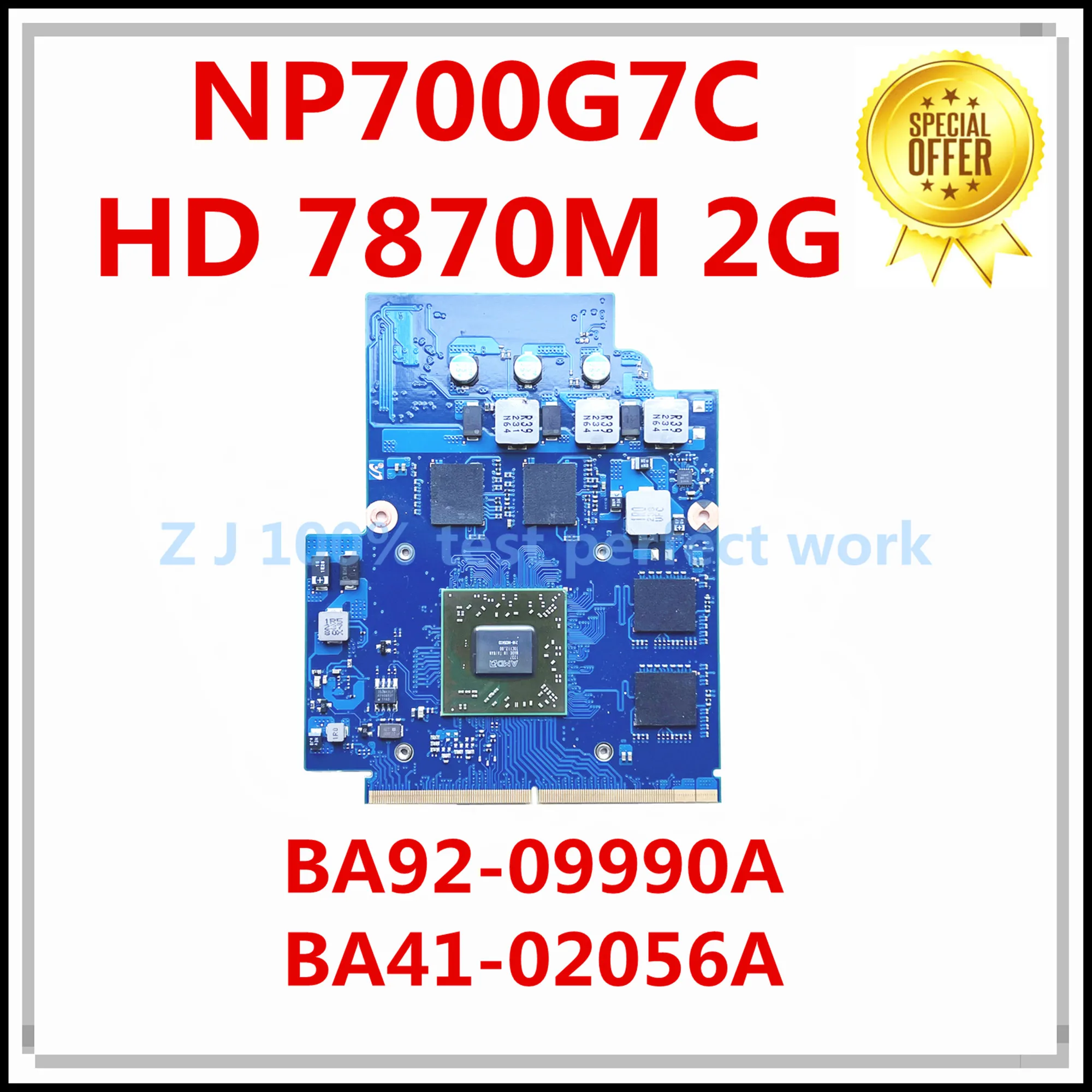 Для Samsung NP700G7 NP700G7C Видео Vga Графическая карта HD 7870M 2G BA92-09990A BA41-02056A 100%