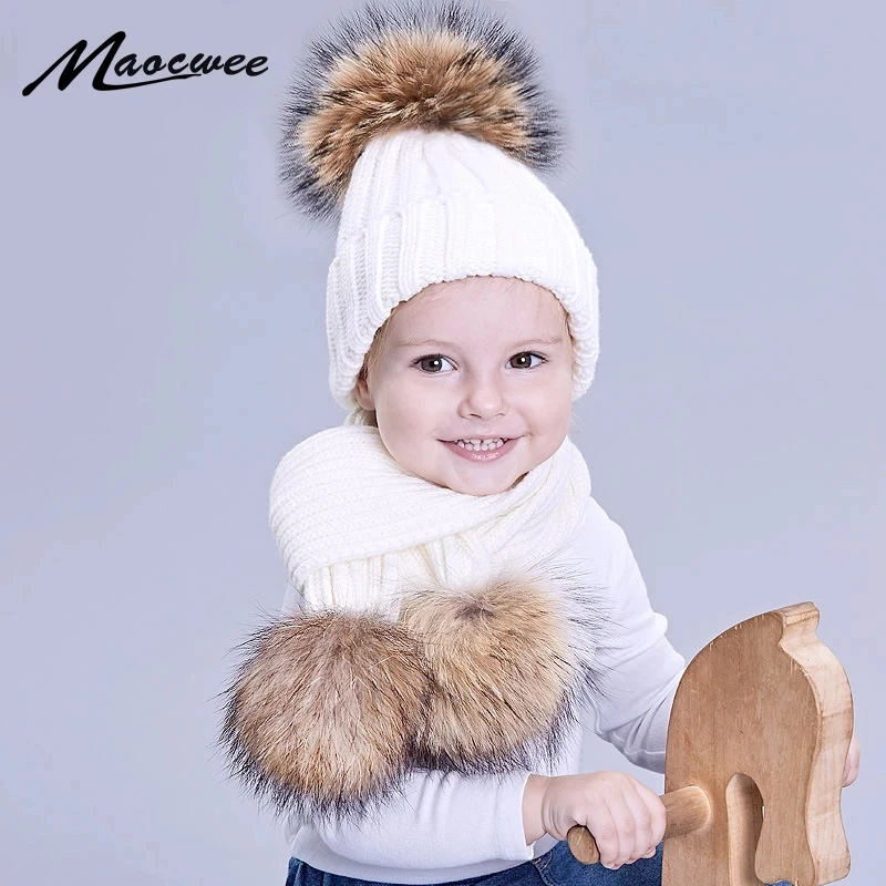 100% Real Raccoon Fur Women Knitted Beanies Hats and Scarf Sets Winter Thick Warm Female Kids Elasticity Caps Nature Fur Pom Pom
100% Real Raccoon Fur Women Knitted Beanies Hats and Scarf Sets Winter Thick Warm Female Kids Elasticity Caps Nature Fur Pom Pom