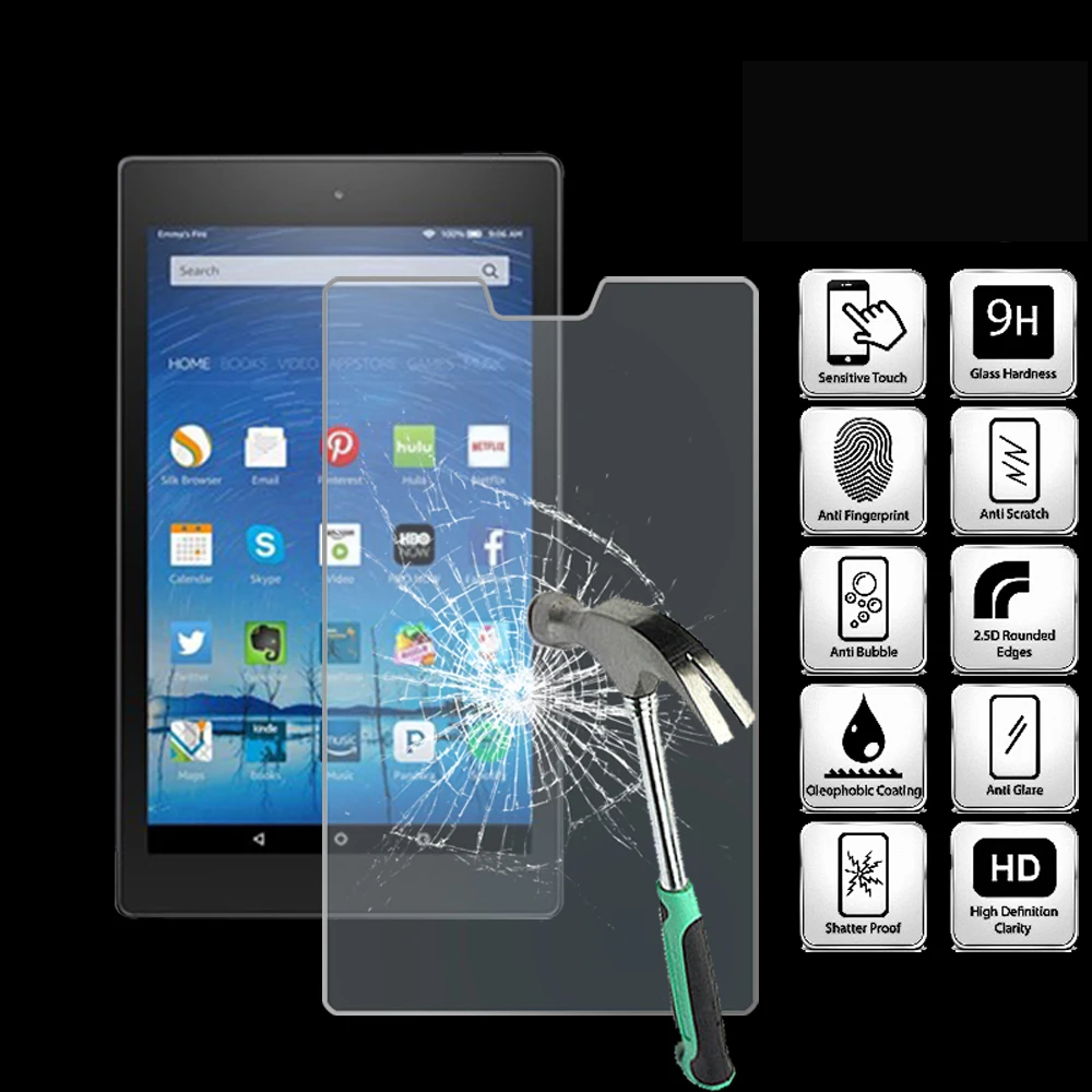 For Amazon Fire HD 8 (2015) Tablet Ultra Clear Tempered Glass Screen Protector Anti-friction Proective Film
For Amazon Fire HD 8 (2015) Tablet Ultra Clear Tempered Glass Screen Protector Anti-friction Proective Film