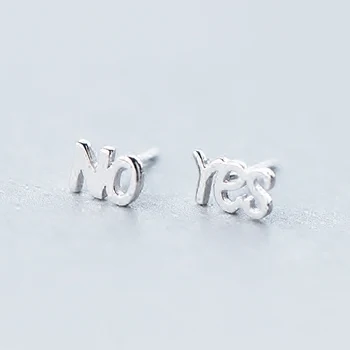 LISM 2020 English Letters YES And No Stud Earring For Women 925 Sterling Silver Creative Fashion Personality Jewelry
LISM 2020 English Letters YES And No Stud Earring For Women 925 Sterling Silver Creative Fashion Personality Jewelry