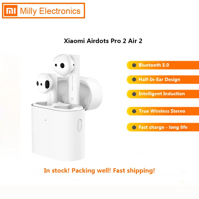 Original Xiaomi Airdots Pro 2 TWS Bluetooth Air 2 Wireless Earphone 2 Smart Voice Control LHDC Tap Control Dual MIC ENC
Original Xiaomi Airdots Pro 2 TWS Bluetooth Air 2 Wireless Earphone 2 Smart Voice Control LHDC Tap Control Dual MIC ENC