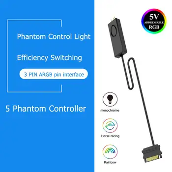 Desktop Computer Fan ARGB Controller SATA Pin Power Supply Remote Control for 3Pin 5V Case LED Lighting Computer Accessories
Desktop Computer Fan ARGB Controller SATA Pin Power Supply Remote Control for 3Pin 5V Case LED Lighting Computer Accessories
