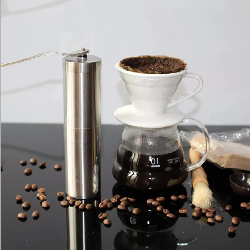 Mini Sliver Coffee Grinder Stainless Steel Kitchen Salt Pepper Beans Grinder Kitchen Tool Powerful Crocus Grinder Easy Cleaning
Mini Sliver Coffee Grinder Stainless Steel Kitchen Salt Pepper Beans Grinder Kitchen Tool Powerful Crocus Grinder Easy Cleaning