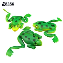 K8356 10 шт./лот 2,5 г форма лягушки рыболовные приманки ПВХ искусственная приманка зеленая эмуляция Лягушка Мягкая приманка рыболовные снасти а...(China)
