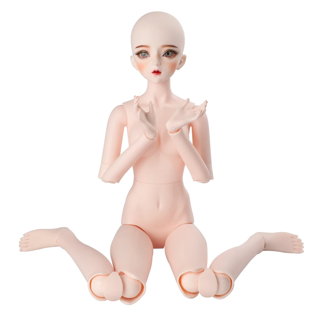 Кукла шарнирная Обнаженная с/без макияжа 60 см 26 шарниров|Куклы| |