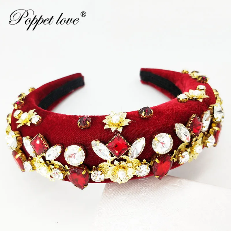 2019 Sponge Thick Velvet Headbands for Women full light crystal redHair Accessories Band Autumn Wide Simulation Pearls Headwear
2019 Sponge Thick Velvet Headbands for Women full light crystal redHair Accessories Band Autumn Wide Simulation Pearls Headwear