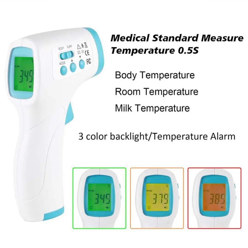 Infrared Thermometer Forehead Digital Temperature Sensor Non Contact IR Laser Termometro Digital Thermal Imager for Kids Adults
Infrared Thermometer Forehead Digital Temperature Sensor Non Contact IR Laser Termometro Digital Thermal Imager for Kids Adults