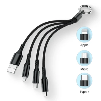 3 in 1 USB Cable For iPhone Samsung Android Mobile Phone Micro USB Type C Multi Keychain Portable Data Sync Line Cord
3 in 1 USB Cable For iPhone Samsung Android Mobile Phone Micro USB Type C Multi Keychain Portable Data Sync Line Cord