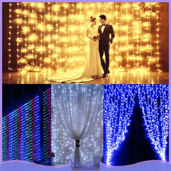 3x3M Curtain Light 300LED Curtain Fairy String Light Christmas Light Wedding Party Garland Outdoor Decor Include 10 Light Strip
3x3M Curtain Light 300LED Curtain Fairy String Light Christmas Light Wedding Party Garland Outdoor Decor Include 10 Light Strip