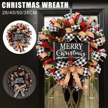 Christmas Buffalo Check Wreath Christmas Holiday Festival Window Wall Wreath MYDING
Christmas Buffalo Check Wreath Christmas Holiday Festival Window Wall Wreath MYDING