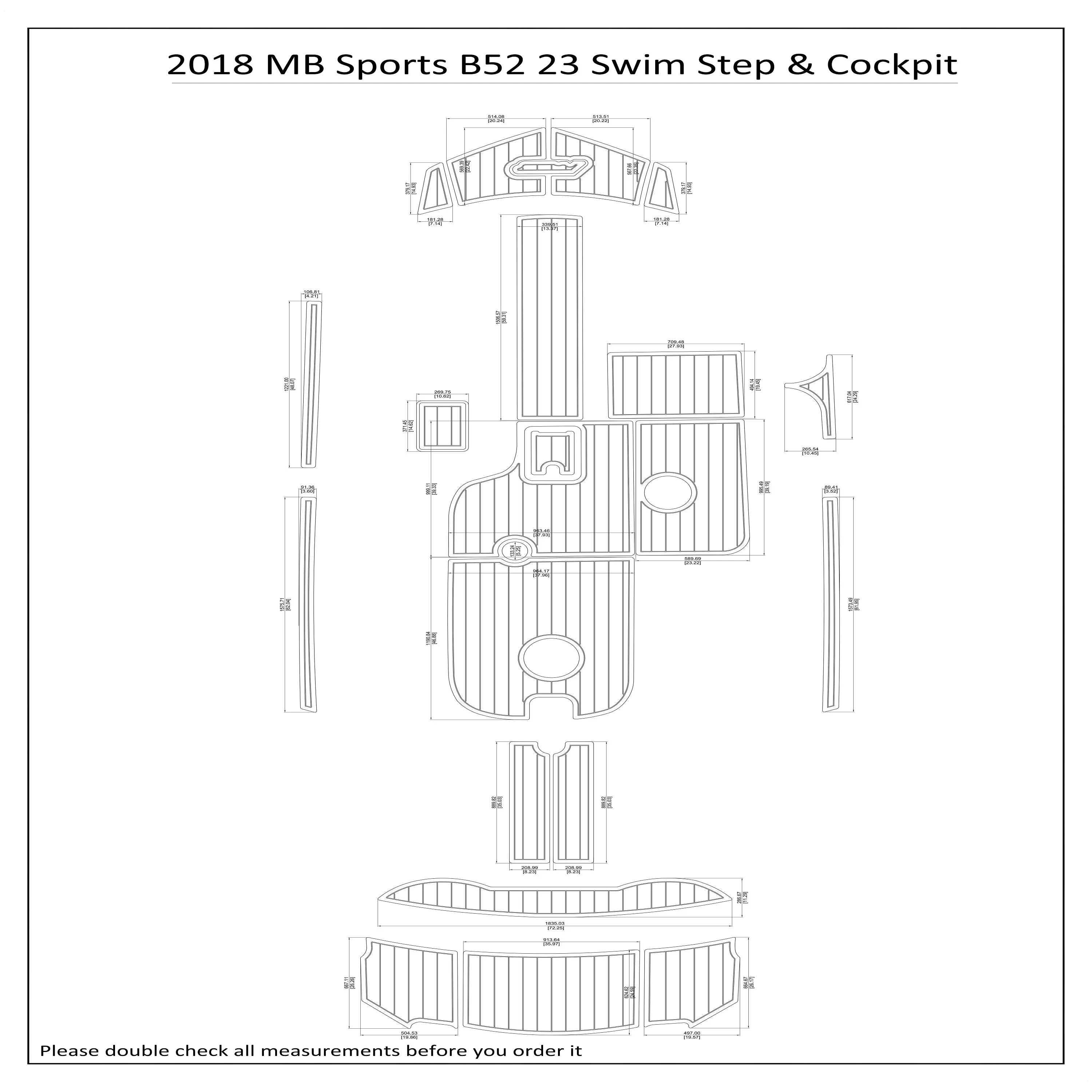 2018 MB Sports B52 23 Swim Step Cockpit Boat EVA Faux Foam Teak Deck Floor Pad
2018 MB Sports B52 23 Swim Step Cockpit Boat EVA Faux Foam Teak Deck Floor Pad