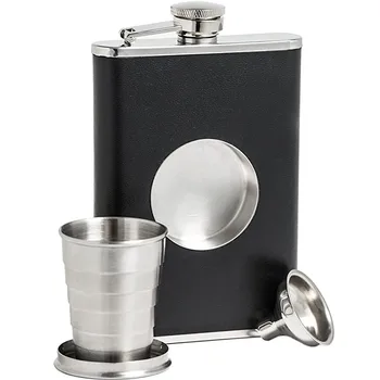 Shot Flask Stainless Steel 8oz Hip Flask Built-in Collapsible 2oz Shot Glass & Funnel Bar Pocket Flask For Best Man Gift
Shot Flask Stainless Steel 8oz Hip Flask Built-in Collapsible 2oz Shot Glass & Funnel Bar Pocket Flask For Best Man Gift