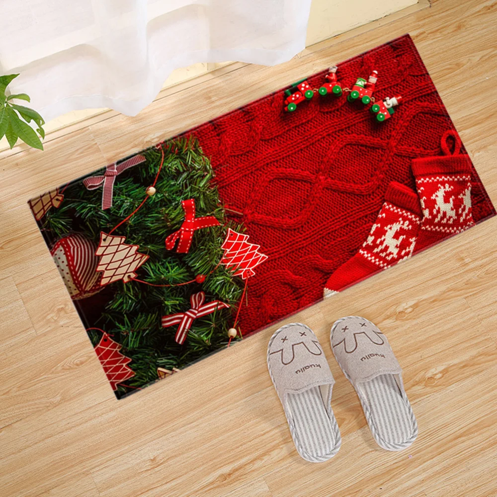 Christmas Pattern Rug Rectangular Carpet Lovely Non Skid Door Foot Mat for Bathroom Bedroom Kitchen
Christmas Pattern Rug Rectangular Carpet Lovely Non Skid Door Foot Mat for Bathroom Bedroom Kitchen