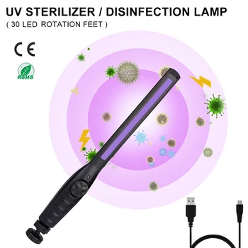 Home Disinfection Lamp LED UVC Disinfection Lamp USB Charging Portable UVC Sterilizer Light Tube Hanging Hook Type Lamp
Home Disinfection Lamp LED UVC Disinfection Lamp USB Charging Portable UVC Sterilizer Light Tube Hanging Hook Type Lamp