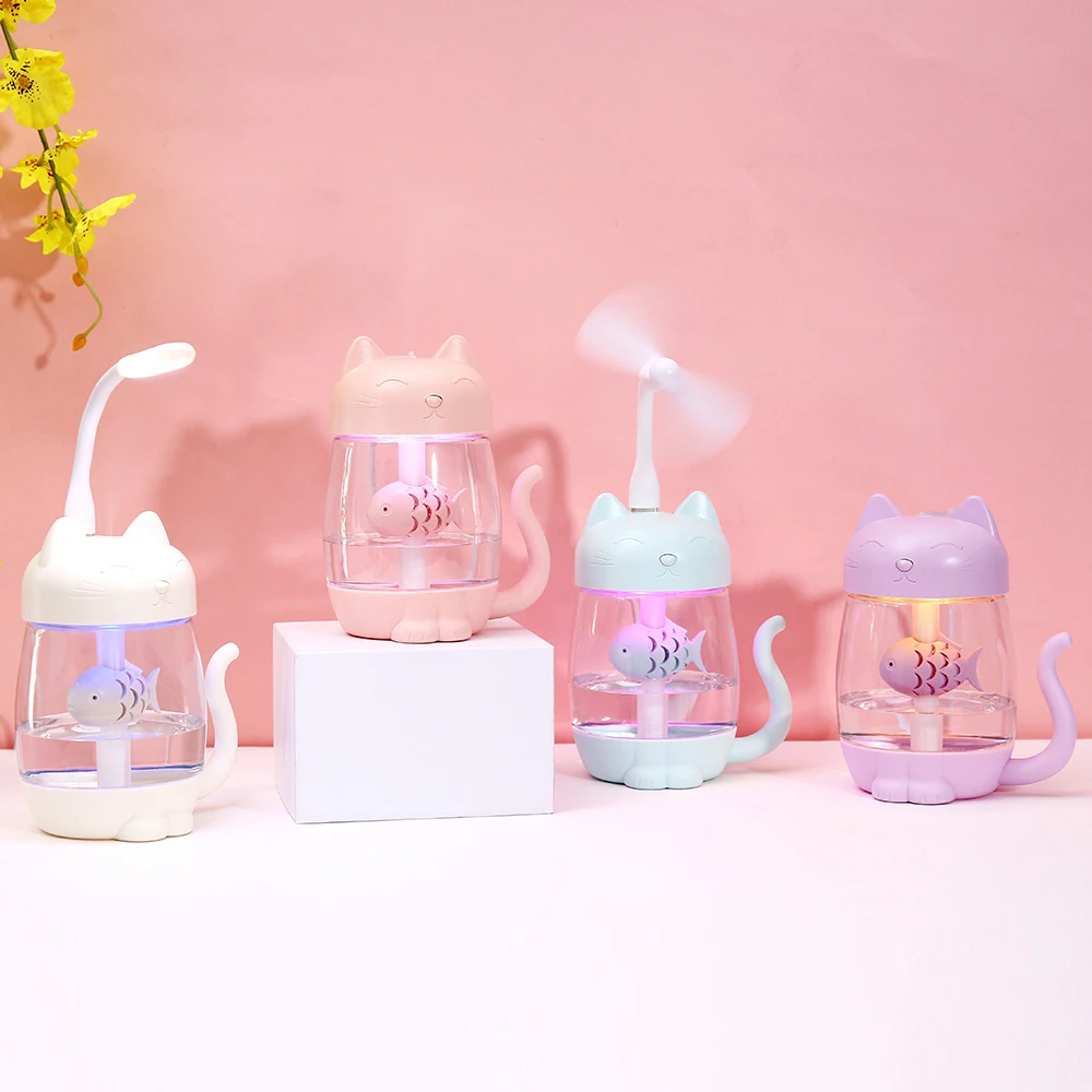 Usb Cat Air Humidifier 350ml Ultrasonic Cute Mini aroma diffuser humidifier With Led Light Mini Usb Fan For Home Office Car
Usb Cat Air Humidifier 350ml Ultrasonic Cute Mini aroma diffuser humidifier With Led Light Mini Usb Fan For Home Office Car