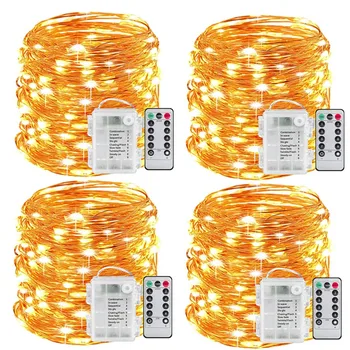 Fairy Lights Battery Operated 100LED String Lights Remote Control Timer Twinkle String Lights 8 Modes 16.4 Feet Firefly Lights
Fairy Lights Battery Operated 100LED String Lights Remote Control Timer Twinkle String Lights 8 Modes 16.4 Feet Firefly Lights