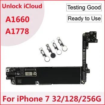 Original Unlock iCloud Motherboard for iPhone 7 4.7 With Touch ID ,For iPhone 7 Logic boards A1778 A1660,32GB/128GB/256GB
Original Unlock iCloud Motherboard for iPhone 7 4.7 With Touch ID ,For iPhone 7 Logic boards A1778 A1660,32GB/128GB/256GB