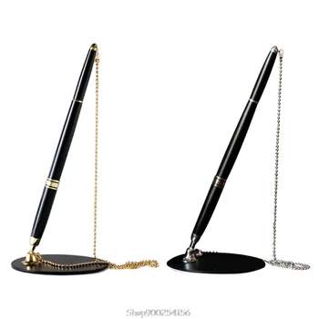 Classic Metal Ballpoint Pen Secure Chain Attached Base Stand Desk Office Counter Signature Pens Stationery Gift N04 20 Dropship
Classic Metal Ballpoint Pen Secure Chain Attached Base Stand Desk Office Counter Signature Pens Stationery Gift N04 20 Dropship