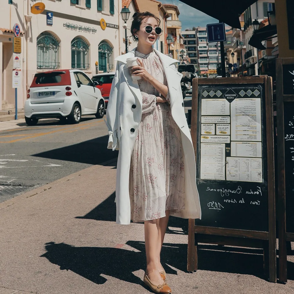Fashionable INS French Non-mainstream Long Coat Women's 2019 Autumn New Style Retro England Double Breasted Open Wire Trench Coa
Fashionable INS French Non-mainstream Long Coat Women's 2019 Autumn New Style Retro England Double Breasted Open Wire Trench Coa