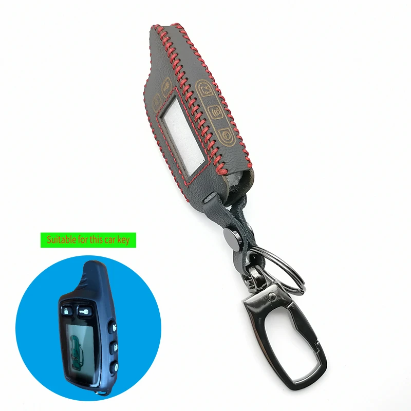For Tomahawk TW9010 Leather Key Case Cover Holder Two-way Car Alarm System Russian Tomahawk TW 9010 Keychain Protect Shell
For Tomahawk TW9010 Leather Key Case Cover Holder Two-way Car Alarm System Russian Tomahawk TW 9010 Keychain Protect Shell