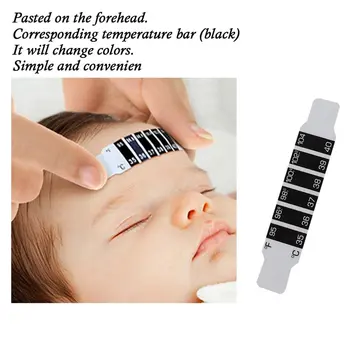 50pcs Baby LCD Color Changing Body Temperature Sticker Simple And Convenien Baby Forehead Temperature Sticker
50pcs Baby LCD Color Changing Body Temperature Sticker Simple And Convenien Baby Forehead Temperature Sticker