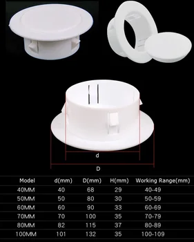 4Pcs/Lot Plastic Air Conditioning Wall Hole Cover Plug White
4Pcs/Lot Plastic Air Conditioning Wall Hole Cover Plug White