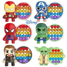 Hot Disney Marvel Fidget Simple Dimple Toy Spider-Man Yoda Stress Relief Hand Fidget Toys For Kids Adult Autism Special Need
Hot Disney Marvel Fidget Simple Dimple Toy Spider-Man Yoda Stress Relief Hand Fidget Toys For Kids Adult Autism Special Need