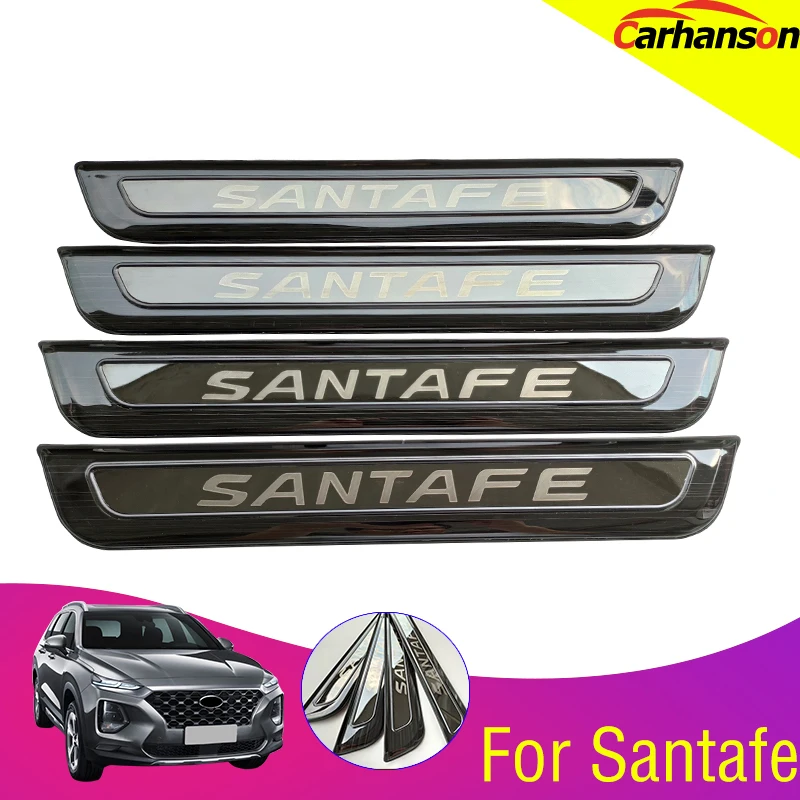 For Hyundai Santa Fe 2019 2020 Auto Accessories Stainless