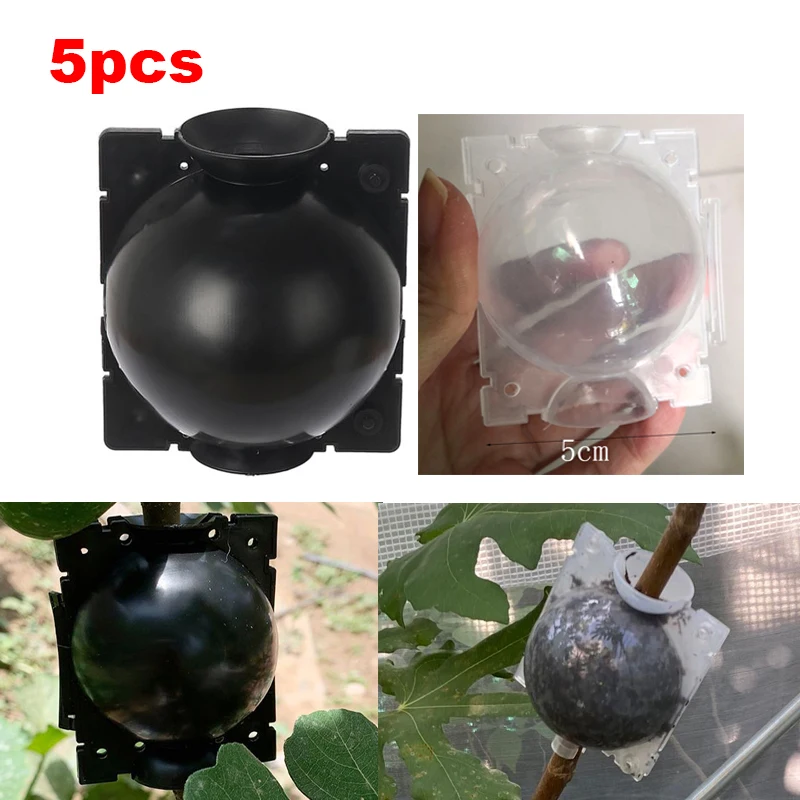 

5pcs 5cm Plant Rooting Ball Plant Root Growing Box Grafting Rooting Growing Box Breeding Case For Garden Tools