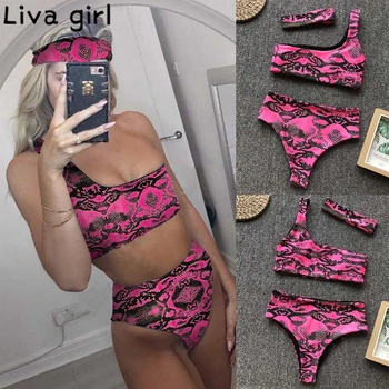 Liva girl Sexy Leopard Bikini Padded Push-Up One shoulder Swimsuit Two-Piece Swimwear Bathing Female Brazilian Biquini Swimsuit
Liva girl Sexy Leopard Bikini Padded Push-Up One shoulder Swimsuit Two-Piece Swimwear Bathing Female Brazilian Biquini Swimsuit