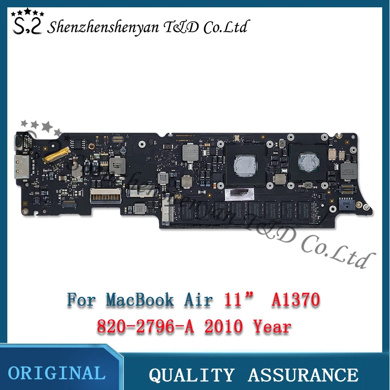 

Laptop A1370 Motherboard 820-2796-A for Apple MacBook Air 11" A1370 Logic Board 1.6GHZ 4GB EMC2393 MC506LL/A Late 2010