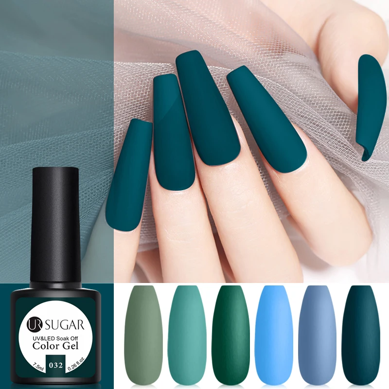 UR SUGAR 7.5ml Matte Top Coat Color Gel Nail Polish Green Series Semi Permanent Soak Off UV Gel Varnish DIY Nail Art Gel Paint
UR SUGAR 7.5ml Matte Top Coat Color Gel Nail Polish Green Series Semi Permanent Soak Off UV Gel Varnish DIY Nail Art Gel Paint