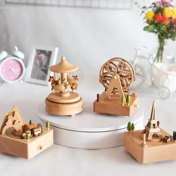 Solid Wood Musical Boxes Manual Wind-Up Music Box High Quality Beech Home Decor Christmas Birthday Wedding Gift For Child Friend
Solid Wood Musical Boxes Manual Wind-Up Music Box High Quality Beech Home Decor Christmas Birthday Wedding Gift For Child Friend