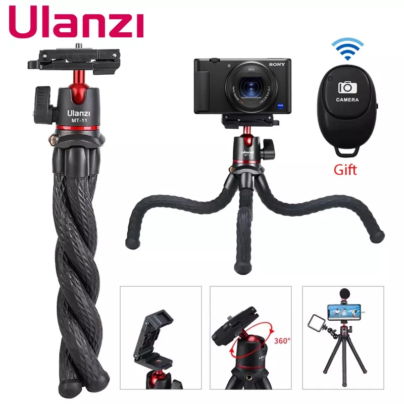 Ulanzi MT-11 Travel Flexible Octopus Tripod for Smartphone DSLR SLR Vlog Tripod for Camera iPhone Huawei Portable 2 in 1 Tripod
Ulanzi MT-11 Travel Flexible Octopus Tripod for Smartphone DSLR SLR Vlog Tripod for Camera iPhone Huawei Portable 2 in 1 Tripod