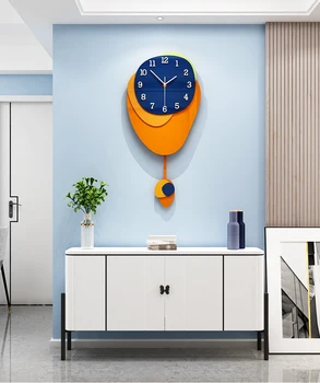 Modern Creative Wall Clocks Pendulum Simple Quartz Wall Clock Silent Stylish Living Room Reloj Pared Home Decoration AC50ZB
Modern Creative Wall Clocks Pendulum Simple Quartz Wall Clock Silent Stylish Living Room Reloj Pared Home Decoration AC50ZB