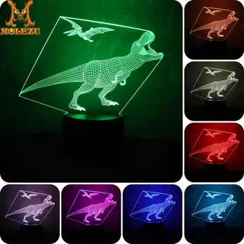 Molezu Remote Or Touch Control 3D LED Night Light Three Kinds Of Dinosaur Shaped Table 8 Colors Lamp Xmas Home Decoration
Molezu Remote Or Touch Control 3D LED Night Light Three Kinds Of Dinosaur Shaped Table 8 Colors Lamp Xmas Home Decoration