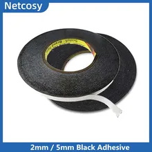 Ruban adhésif noir Double face pour smartphone tablette caméra écran tactile LCD verre 2mm 5mm fort ruban adhésif(China)
