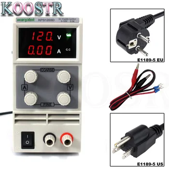 Wanptek 120V 3A Lab DC Power Supply Adjustable LED Display Switching Regulator KPS1203D For Phone Repair Rework 110v - 220v
Wanptek 120V 3A Lab DC Power Supply Adjustable LED Display Switching Regulator KPS1203D For Phone Repair Rework 110v - 220v