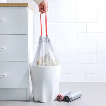 30pc/roll Drawstring Garbage Bag Thickened Leak Proof Disposable Plastic Bags Household Kitchen Garbage Cleaning Storage Bag1H
30pc/roll Drawstring Garbage Bag Thickened Leak Proof Disposable Plastic Bags Household Kitchen Garbage Cleaning Storage Bag1H