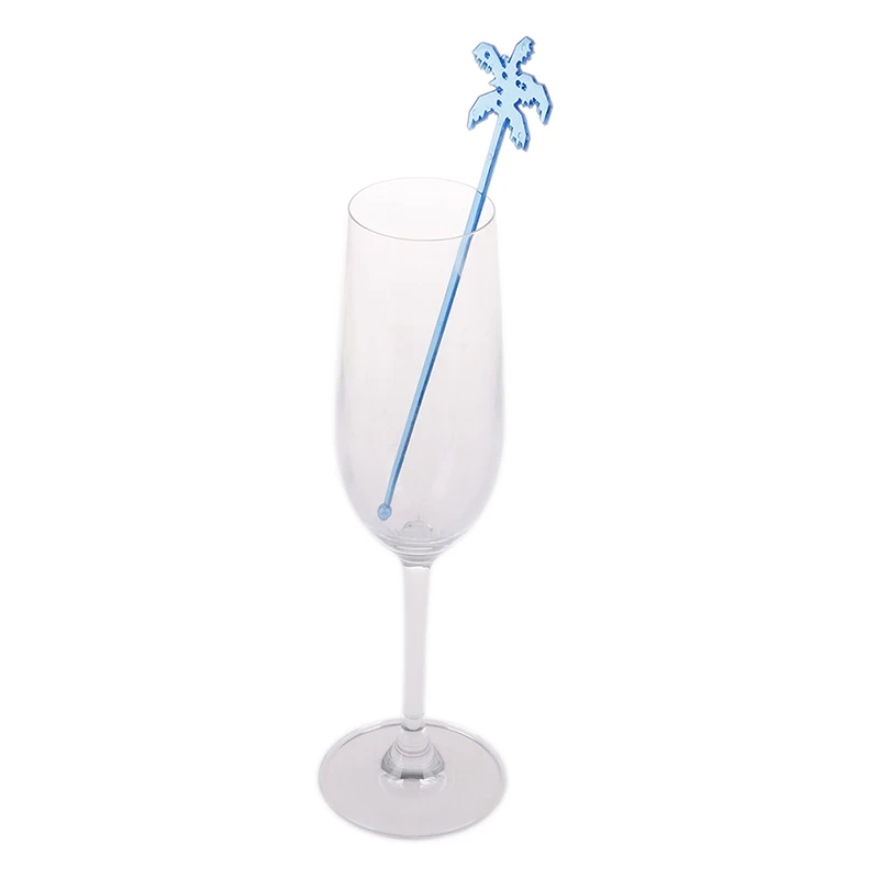 Description Picture 6 of item50pcs 18cm Plastic Night-club Drink/wine Decor Coconut Tree Cocktail Swizzle Sticks Drink Stirrer Coffee Muddler Puddler