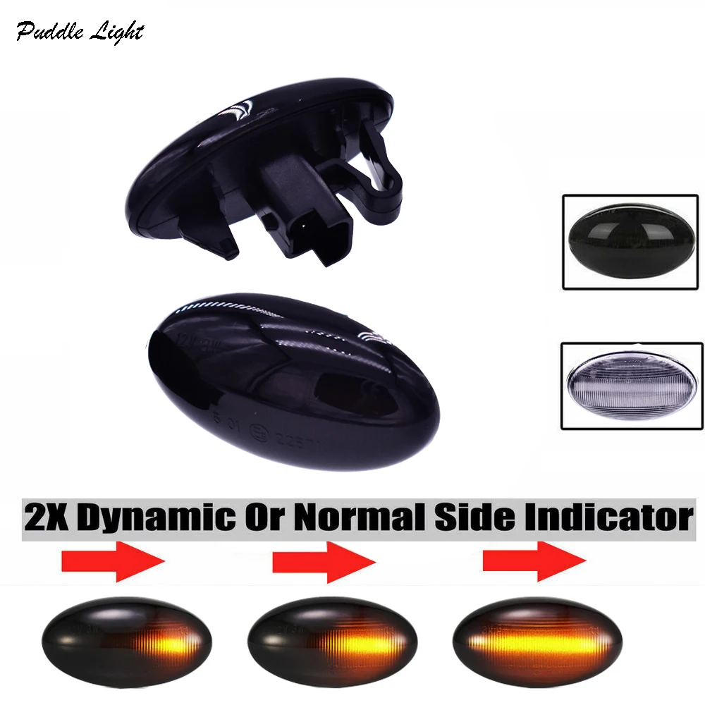 2pcs Led Dynamic Turn Signal Side Marker Light Sequential Blinker Light For Peugeot 307 206 207 407 107 607 Partner Expert
2pcs Led Dynamic Turn Signal Side Marker Light Sequential Blinker Light For Peugeot 307 206 207 407 107 607 Partner Expert