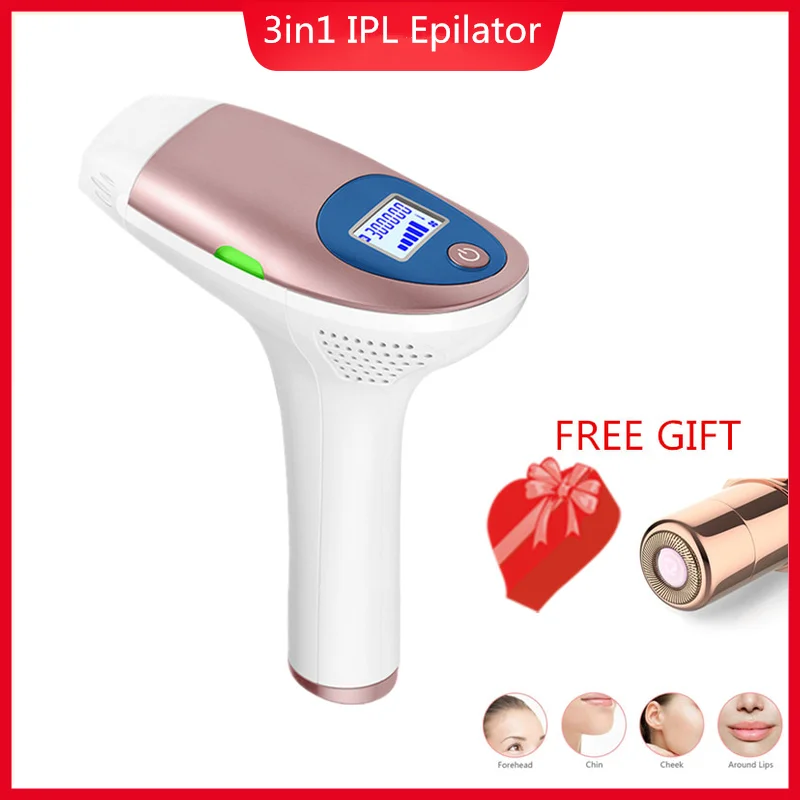 

Electric IPL Depilador A Laser Epilator 3 Types Permanent Painless Hair Removal Face Body Armpit Bikini Home Use Beauty Device