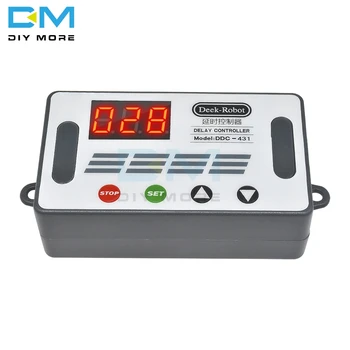 DC 12V Delay Timer Relay 3 Bits Digital Tube LED Display 4 Control Off Switch DDC-431 Delay Controller Module with Case
DC 12V Delay Timer Relay 3 Bits Digital Tube LED Display 4 Control Off Switch DDC-431 Delay Controller Module with Case