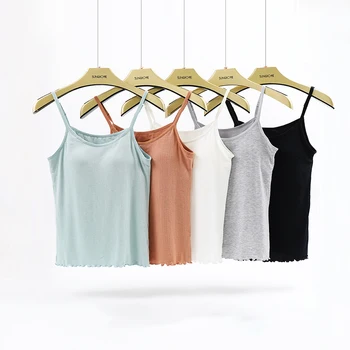 Modal Vest Top Women Lingerie Chest Pad Sleeveless Straps Summer Solid Tank Tops One-piece Female Camisoles Push Up Underwear
Modal Vest Top Women Lingerie Chest Pad Sleeveless Straps Summer Solid Tank Tops One-piece Female Camisoles Push Up Underwear