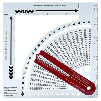 German Prym knitting Calculator Sewing Tools Knitting Counter Density Ruler Accurate Precise Knitting Gauge Converter 1PC
German Prym knitting Calculator Sewing Tools Knitting Counter Density Ruler Accurate Precise Knitting Gauge Converter 1PC