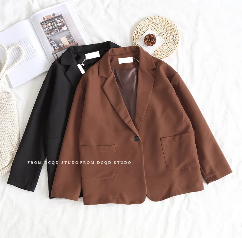 Short-height Black And White with Pattern Suit Women's Korean-style Retro One-Button Elegant Online Celebrity Loose-Fit CHIC Cas
Short-height Black And White with Pattern Suit Women's Korean-style Retro One-Button Elegant Online Celebrity Loose-Fit CHIC Cas