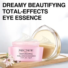 Marzycielski pod oczy z wyciągiem przeciwzmarszczkowy krem ujędrniający poprawia ciemne koła wrony-stopy granulki tłuszczu MECMOR Natural Organic 15g(China)