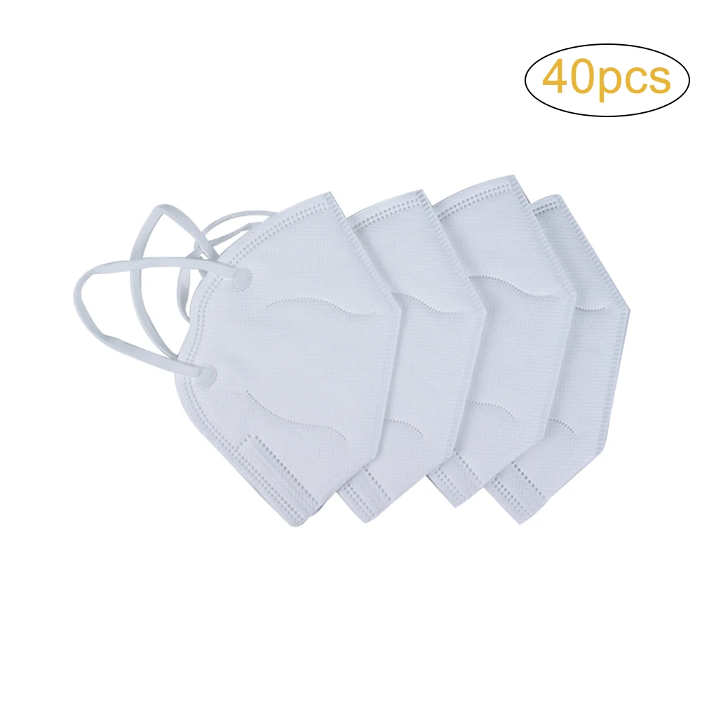 40pcs N95 Disposable Respirator Mask With 5 Layer Air Filter Breathable Safety Mask High Filtration Face Mask
40pcs N95 Disposable Respirator Mask With 5 Layer Air Filter Breathable Safety Mask High Filtration Face Mask